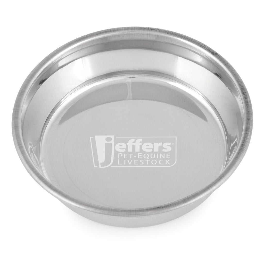 Jeffers Heavy Weight Stainless Steel Pet Bowls – Durable Pet Food & Water Dish, Chew-Resistant, Dishwasher Safe