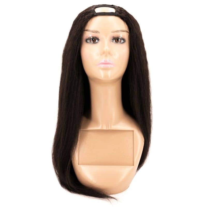 Kinky Straight U Part 100% Human Hair Wig
